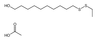 acetic acid,10-(ethyldisulfanyl)decan-1-ol结构式