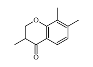 3,7,8-trimethyl-2,3-dihydrochromen-4-one结构式