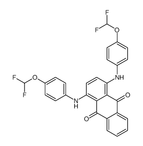 1,4-bis[4-(difluoromethoxy)anilino]anthracene-9,10-dione Structure