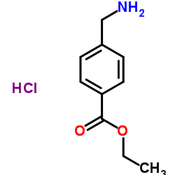 4-(氨基甲基)苯甲酸乙酯盐酸盐结构式