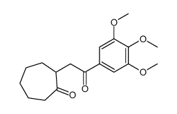 2-[2-oxo-2-(3,4,5-trimethoxyphenyl)ethyl]cycloheptan-1-one Structure