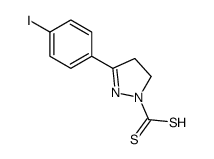 5-(4-iodophenyl)-3,4-dihydropyrazole-2-carbodithioic acid结构式