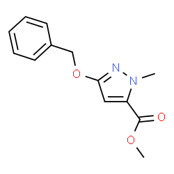 3-(苄氧基)-1-甲基-1H-吡唑-5-甲酸甲酯结构式