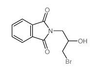 2-(3-bromo-2-hydroxy-propyl)isoindole-1,3-dione结构式