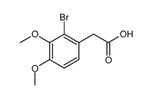 2-bromo-3,4-dimethoxyphenylacetic acid Structure
