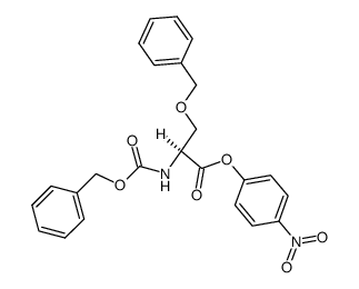 N-[(Benzyloxy)carbonyl]-O-benzyl-L-serine 4-nitrophenyl ester Structure