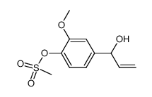 1-(4-methanesulfonyloxy-3-methoxyphenyl)prop-2-en-1-ol结构式