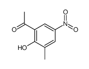 1-(2-hydroxy-3-methyl-5-nitrophenyl)ethanone结构式