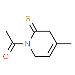2(1H)-Pyridinethione,1-acetyl-3,6-dihydro-4-methyl- (7CI,8CI) Structure