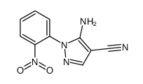 5-AMINO-1-(2-NITROPHENYL)-1H-PYRAZOLE-4-CARBONITRILE structure