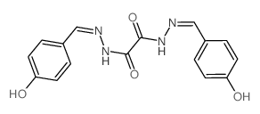 Ethanedioic acid,1,2-bis[2-[(4-hydroxyphenyl)methylene]hydrazide]结构式