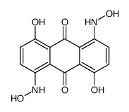 1,5-dihydroxy-4,8-bis(hydroxyamino)anthraquinone Structure