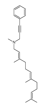 N-Methyl-N-(3-phenylpropan-2-ynyl)(3,7,11-trimethyl-2,6,10-dodecatrienyl)amine结构式