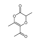 1,4-Dioxin-2(3H)-one, 5-acetyl-3,6-dimethyl- (9CI) structure