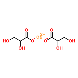 Calcium bis(2,3-dihydroxypropanoate) Structure