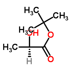 D-乳酸(+)-叔丁酯结构式