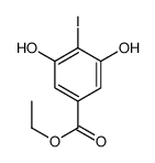 Ethyl 3,5-dihydroxy-4-iodobenzoate Structure