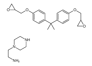 1-乙酰胺哌嗪与2,2’-[(1-甲基亚乙基)双(4,1-亚苯基氧代亚甲基)]双[环氧乙烷]的聚合物结构式