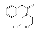 Benzeneacetamide,N,N-bis(2-hydroxyethyl)-结构式