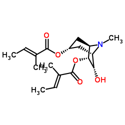 3α,6β-Ditigloyloxytropan-7β-ol structure