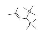 1,1-bis(trimethylsilyl)-3-methyl-2-butene Structure