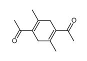 1,1'-(2,5-dimethylcyclohexa-1,4-diene-1,4-diyl)bis(ethan-1-one) Structure