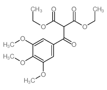 (3,4,5-三甲氧基苯甲酰基)丙二酸二乙酯结构式