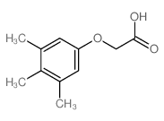 2-(3,4,5-trimethylphenoxy)acetic acid结构式