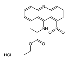 2-(1-Nitro-acridin-9-ylamino)-propionic acid ethyl ester; hydrochloride结构式