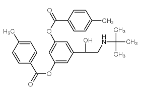 [3-[2-(tert-butylamino)-1-hydroxyethyl]-5-(4-methylbenzoyl)oxyphenyl] 4-methylbenzoate Structure