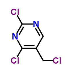 2,4-Dichloro-5-(chloromethyl)pyrimidine Structure