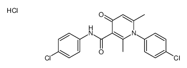 N,1-bis(4-chlorophenyl)-2,6-dimethyl-4-oxopyridine-3-carboxamide,hydrochloride Structure