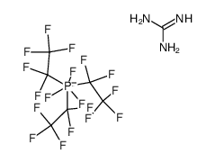 guanidinium tris(pentafluoroethyl)trifluorophosphate Structure