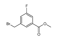 甲基 3-(溴甲基)-5-氟苯酸盐结构式