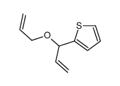 2-(1-prop-2-enoxyprop-2-enyl)thiophene结构式