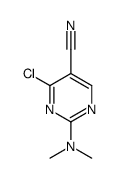 4-chloro-2-(dimethylamino)pyrimidine-5-carbonitrile Structure