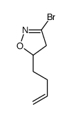 3-bromo-5-but-3-enyl-4,5-dihydro-1,2-oxazole Structure