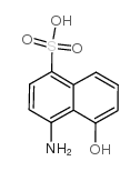 1-Naphthalenesulfonicacid, 4-amino-5-hydroxy- structure