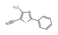 4-METHYL-2-PHENYLTHIAZOLE-5-CARBONITRILE Structure