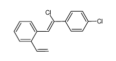 trans-β,4'-dichloro-2-vinylstilbene Structure