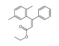 ethyl 3-(2,5-dimethylphenyl)-3-phenylprop-2-enoate结构式