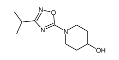 1-(3-ISOPROPYL-1,2,4-OXADIAZOL-5-YL)PIPERIDIN-4-OL Structure