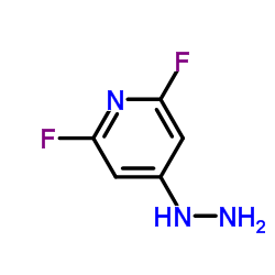 (2,6-二氟-吡啶-4-基)-肼结构式