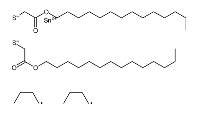tetradecyl 4,4-dibutyl-7-oxo-8-oxa-3,5-dithia-4-stannadocosanoate Structure