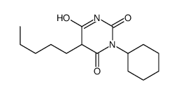 1-Cyclohexyl-5-pentylbarbituric acid结构式