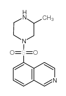 1-(5-异喹啉磺酰基)-3-甲基哌嗪结构式