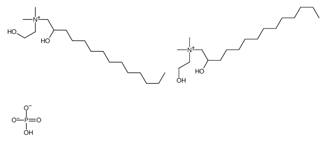 hydrogen phosphate,2-hydroxyethyl-(2-hydroxytetradecyl)-dimethylazanium Structure