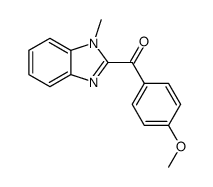(4-methoxyphenyl)(1-methyl-1H-benzo[d]imidazol-2-yl)methanone结构式