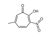 6-methyl-3-nitro-tropolone结构式