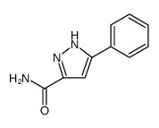 3-苯基-1H-吡唑-5-甲酰胺结构式